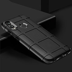 Silikon Hülle Handyhülle Ultra Dünn Schutzhülle 360 Grad Tasche für Huawei Honor V10 Lite Schwarz