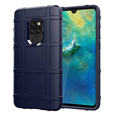 Silikon Hülle Handyhülle Ultra Dünn Schutzhülle 360 Grad Tasche für Huawei Mate 20 Blau