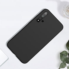 Silikon Hülle Handyhülle Ultra Dünn Schutzhülle 360 Grad Tasche für Huawei Nova 5 Pro Schwarz