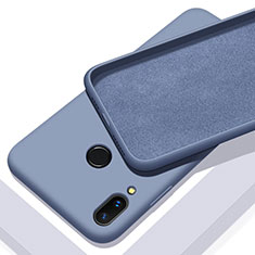 Silikon Hülle Handyhülle Ultra Dünn Schutzhülle 360 Grad Tasche für Huawei P Smart+ Plus Blau
