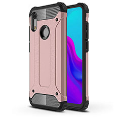 Silikon Hülle Handyhülle Ultra Dünn Schutzhülle 360 Grad Tasche für Huawei Y6 (2019) Rosegold