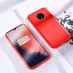 Silikon Hülle Handyhülle Ultra Dünn Schutzhülle 360 Grad Tasche für OnePlus 7T Rot