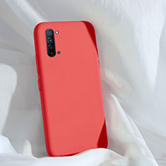Silikon Hülle Handyhülle Ultra Dünn Schutzhülle 360 Grad Tasche für Oppo Reno3 Rot