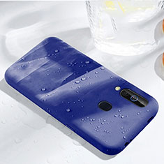 Silikon Hülle Handyhülle Ultra Dünn Schutzhülle 360 Grad Tasche für Samsung Galaxy M40 Blau