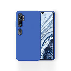 Silikon Hülle Handyhülle Ultra Dünn Schutzhülle 360 Grad Tasche für Xiaomi Mi Note 10 Pro Blau