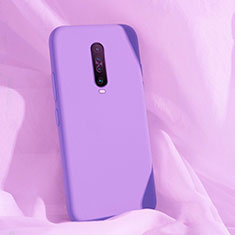 Silikon Hülle Handyhülle Ultra Dünn Schutzhülle 360 Grad Tasche für Xiaomi Redmi K30 4G Violett