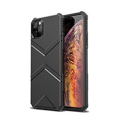 Silikon Hülle Handyhülle Ultra Dünn Schutzhülle 360 Grad Tasche G01 für Apple iPhone 11 Pro Max Schwarz