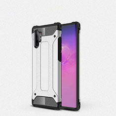 Silikon Hülle Handyhülle Ultra Dünn Schutzhülle 360 Grad Tasche G01 für Samsung Galaxy Note 10 Plus Weiß