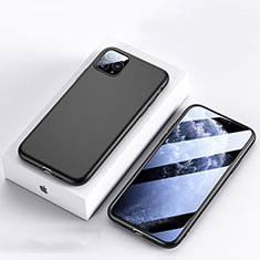 Silikon Hülle Handyhülle Ultra Dünn Schutzhülle 360 Grad Tasche S01 für Apple iPhone 11 Pro Max Schwarz