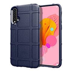 Silikon Hülle Handyhülle Ultra Dünn Schutzhülle 360 Grad Tasche S01 für Huawei Nova 5 Blau