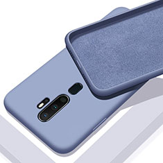 Silikon Hülle Handyhülle Ultra Dünn Schutzhülle 360 Grad Tasche S01 für Oppo A11 Grau