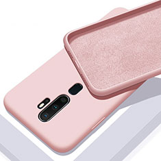 Silikon Hülle Handyhülle Ultra Dünn Schutzhülle 360 Grad Tasche S01 für Oppo A11 Rosa