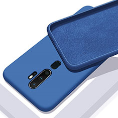 Silikon Hülle Handyhülle Ultra Dünn Schutzhülle 360 Grad Tasche S01 für Oppo A5 (2020) Blau