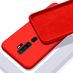 Silikon Hülle Handyhülle Ultra Dünn Schutzhülle 360 Grad Tasche S01 für Oppo A9 (2020) Rot