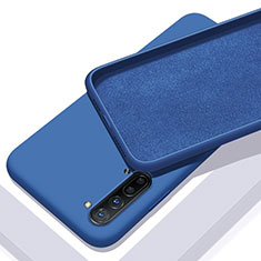 Silikon Hülle Handyhülle Ultra Dünn Schutzhülle 360 Grad Tasche S01 für Oppo F15 Blau