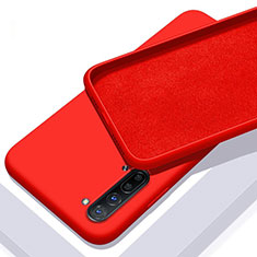 Silikon Hülle Handyhülle Ultra Dünn Schutzhülle 360 Grad Tasche S01 für Oppo F15 Rot