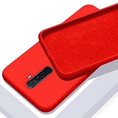 Silikon Hülle Handyhülle Ultra Dünn Schutzhülle 360 Grad Tasche S01 für Oppo Reno Ace Rot