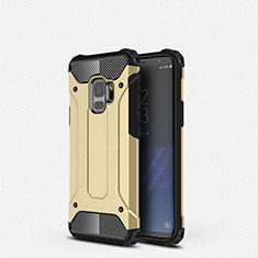 Silikon Hülle Handyhülle Ultra Dünn Schutzhülle 360 Grad Tasche S01 für Samsung Galaxy S9 Gold