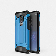 Silikon Hülle Handyhülle Ultra Dünn Schutzhülle 360 Grad Tasche S01 für Samsung Galaxy S9 Plus Hellblau