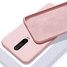 Silikon Hülle Handyhülle Ultra Dünn Schutzhülle 360 Grad Tasche S01 für Xiaomi Redmi K30i 5G Rosa