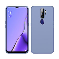 Silikon Hülle Handyhülle Ultra Dünn Schutzhülle 360 Grad Tasche S02 für Oppo A11 Grau