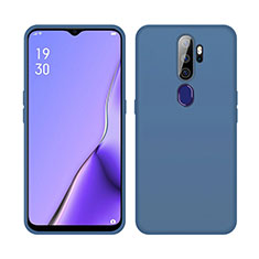 Silikon Hülle Handyhülle Ultra Dünn Schutzhülle 360 Grad Tasche S02 für Oppo A9 (2020) Blau