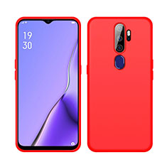 Silikon Hülle Handyhülle Ultra Dünn Schutzhülle 360 Grad Tasche S02 für Oppo A9 (2020) Rot