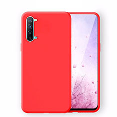 Silikon Hülle Handyhülle Ultra Dünn Schutzhülle 360 Grad Tasche S02 für Oppo F15 Rot