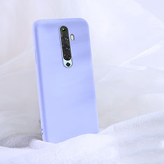 Silikon Hülle Handyhülle Ultra Dünn Schutzhülle 360 Grad Tasche S02 für Oppo Reno2 Z Violett