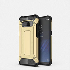 Silikon Hülle Handyhülle Ultra Dünn Schutzhülle 360 Grad Tasche S02 für Samsung Galaxy Note 8 Duos N950F Gold