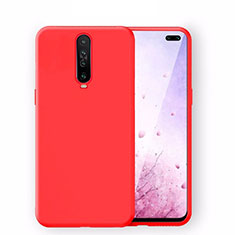 Silikon Hülle Handyhülle Ultra Dünn Schutzhülle 360 Grad Tasche S02 für Xiaomi Redmi K30 5G Rot