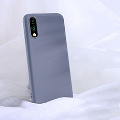 Silikon Hülle Handyhülle Ultra Dünn Schutzhülle 360 Grad Tasche S03 für Huawei P Smart Z (2019) Grau