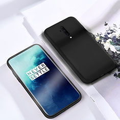 Silikon Hülle Handyhülle Ultra Dünn Schutzhülle 360 Grad Tasche S03 für OnePlus 7T Pro 5G Schwarz