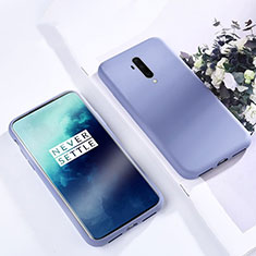 Silikon Hülle Handyhülle Ultra Dünn Schutzhülle 360 Grad Tasche S03 für OnePlus 7T Pro Hellblau