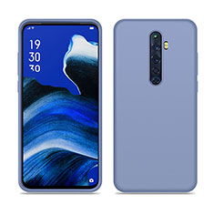 Silikon Hülle Handyhülle Ultra Dünn Schutzhülle 360 Grad Tasche S03 für Oppo Reno2 Z Grau