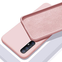 Silikon Hülle Handyhülle Ultra Dünn Schutzhülle 360 Grad Tasche S03 für Oppo Reno3 Pro Rosa