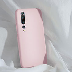 Silikon Hülle Handyhülle Ultra Dünn Schutzhülle 360 Grad Tasche S03 für Xiaomi Mi 10 Pro Rosa