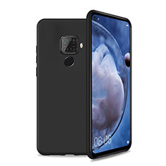 Silikon Hülle Handyhülle Ultra Dünn Schutzhülle 360 Grad Tasche S04 für Huawei Mate 30 Lite Schwarz