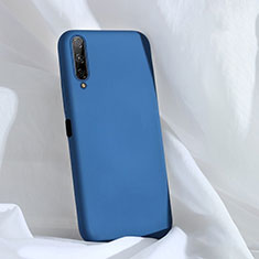 Silikon Hülle Handyhülle Ultra Dünn Schutzhülle 360 Grad Tasche S04 für Huawei P Smart Pro (2019) Blau