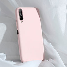 Silikon Hülle Handyhülle Ultra Dünn Schutzhülle 360 Grad Tasche S04 für Huawei P Smart Pro (2019) Rosa