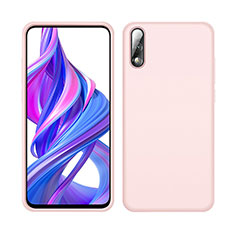 Silikon Hülle Handyhülle Ultra Dünn Schutzhülle 360 Grad Tasche S04 für Huawei Y9 Prime (2019) Rosa