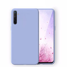 Silikon Hülle Handyhülle Ultra Dünn Schutzhülle 360 Grad Tasche S04 für Oppo K5 Hellblau