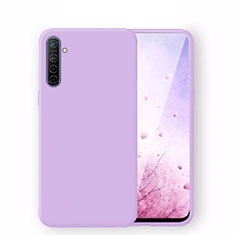 Silikon Hülle Handyhülle Ultra Dünn Schutzhülle 360 Grad Tasche S04 für Oppo K5 Violett