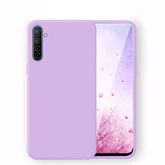Silikon Hülle Handyhülle Ultra Dünn Schutzhülle 360 Grad Tasche S04 für Realme XT Violett
