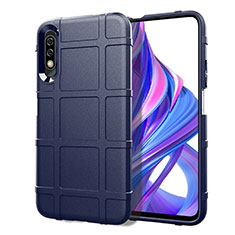 Silikon Hülle Handyhülle Ultra Dünn Schutzhülle 360 Grad Tasche S05 für Huawei Y9 Prime (2019) Blau