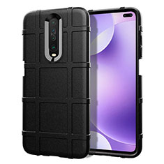 Silikon Hülle Handyhülle Ultra Dünn Schutzhülle 360 Grad Tasche S05 für Xiaomi Redmi K30 4G Schwarz