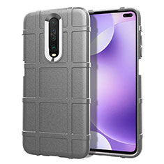 Silikon Hülle Handyhülle Ultra Dünn Schutzhülle 360 Grad Tasche S05 für Xiaomi Redmi K30 4G Silber