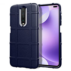 Silikon Hülle Handyhülle Ultra Dünn Schutzhülle 360 Grad Tasche S05 für Xiaomi Redmi K30 5G Blau