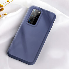 Silikon Hülle Handyhülle Ultra Dünn Schutzhülle 360 Grad Tasche S07 für Huawei P40 Pro Blau