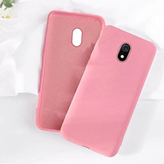 Silikon Hülle Handyhülle Ultra Dünn Schutzhülle 360 Grad Tasche S07 für Xiaomi Redmi 8A Rosa